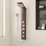 Shower Panel System Glass Brown 151417