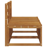 2 Piece Outdoor Middle Sofa Solid Acacia Wood Natural 900494