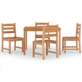 Garden Dining Set Natural Teak Solid Teak Wood Standard 3157180