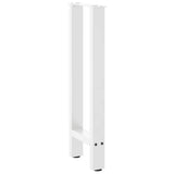 Console Table Legs White 2 pcs 38x cm Steel 4013297