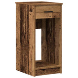 Computer Tower Stand with Drawer Old Wood 35x45x77 cm 858747