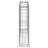 Arched Gabion Baskets 11 pcs 300x50x180/200 cm Galvanised Iron 3146782