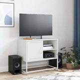 TV Cabinet White 68x39x60.5 cm Steel 846523