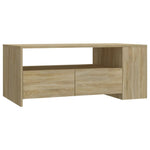 ZNTS Coffee Table Sonoma Oak 102x55x42 cm Engineered Wood 810920