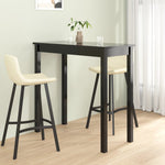 ZNTS Bar Table MDF Black 115x55x107 cm 240378