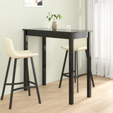 Bar Table MDF Black 115x55x107 cm 240378