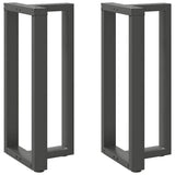 ZNTS Bar Table Legs T-Shaped 2 pcs Anthracite 40x35x cm Steel 4013074