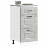 ZNTS Kitchen Base Cabinet Porto Grey Sonoma Engineered Wood 854226