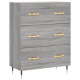 Highboard Grey Sonoma 69,5x34x180 cm Engineered Wood 3189363