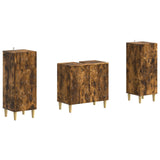 2 Piece Bathroom Cabinet Set DELFT Smoked Oak Engineered Wood 3418031