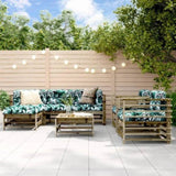 7 Piece Garden Lounge Set Impregnated Wood Pine 3186241