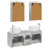 Bathroom Furniture Set 5 pcs Concrete Grey 3407074