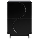 Bedside Cabinet Black 33.5 x 34.5 x 50 cm Engineered Wood 8011389