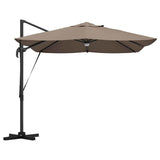 Umbrella Taupe 351 x 250 x 253 cm Polyester and Aluminium 42003362