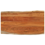 ZNTS Table Top 100x60x2.5 cm Rectangular Solid Wood Acacia Live Edge 370622