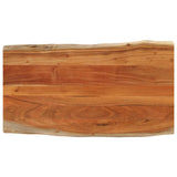ZNTS Table Top 100x60x2.5 cm Rectangular Solid Wood Acacia Live Edge 370622