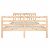 3100634 Bed Frame without Mattress Solid Wood 140x190 cm