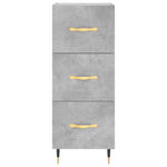 Highboard Concrete Grey 34.5x34x180 cm Engineered Wood 3198837