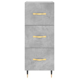 Highboard Concrete Grey 34.5x34x180 cm Engineered Wood 3198837