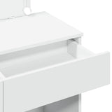 Dressing Table with LED White 100x40x120 cm 848206