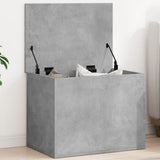 Storage Box Concrete Grey 60x42x46 cm Engineered Wood 840656