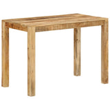 ZNTS Dining Table 110x55x76 cm Solid Wood Mango 350313