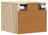 Wall-Mounted Bedside Cabinet 2 pcs Sonoma Oak 34.5 x 33 x 40 cm 899150