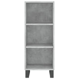 Highboard Concrete Grey 34.5x34x180 cm Engineered Wood 3199389
