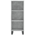 Highboard Concrete Grey 34.5x34x180 cm Engineered Wood 3199389