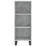 Highboard Concrete Grey 34.5x34x180 cm Engineered Wood 3199389