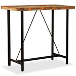 ZNTS Bar Table Solid Reclaimed Wood 120x60x107 cm 245440