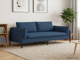 2-Seater Sofa Blue 188 x 81 x 89 cm Fabric 42048607