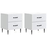 Bedside Cabinet 2 pcs White 43 x 34.5 x 47.5 cm Engineered Wood 894756