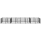Outdoor Dog Kennel Steel 15.02 m 3124666