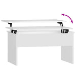 Coffee Table White 80x50.5x41.5 cm Engineered Wood 809638