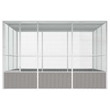 Bird Cage Grey 302,5x324,5x211,5 cm Galvanised Steel 171553