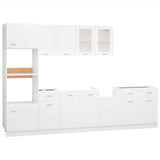 7 Piece Kitchen Cabinet Set Lyon White Engineered Wood 3067623