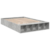 Bed Frame without Mattress Concrete Grey 150x200 cm King Size 3280562