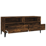 TV Cabinet Smoked Oak 100x34.5x44.5 cm Engineered Wood 831906