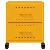 Bedside Cabinets 2 pcs Mustard Yellow 36x39x43.5 cm Steel 846633