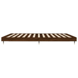 Bed Frame without Mattress Brown Oak 120x200 cm Engineered Wood 832156