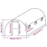Greenhouse Replacement Cover 3x4.5x2 m Transparent 316436