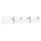 TV Cabinet with LED Lights White 210x35x40 cm 3152730