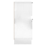 Sideboards 2 pcs High Gloss White 30x30x70 cm Engineered Wood 811182