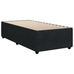 ZNTS Bed Frame without Mattress Black Single Velvet 3285043