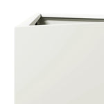 ZNTS Garden Planter White Triangular 50x43x75 cm Steel 851173