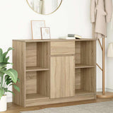Sideboard with Drawer Sonoma Oak 101x35x76 cm Engineered Wood 861564