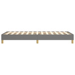 Box Spring Bed Frame Dark Grey 90x200 cm Fabric 3120583