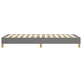 Box Spring Bed Frame Dark Grey 90x200 cm Fabric 3120583