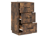 Drawer Cabinet Smoked Oak 33 x 34.5 x 87 cm Engineered Wood 895310